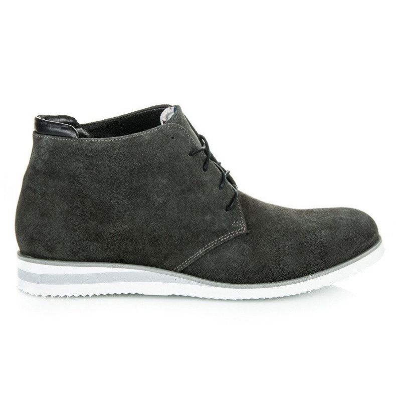 Vinceza Stiefeletten aus Leder grau