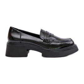 S.Barski Lack-Loafer Damen-Loafer D&amp;A JC42-62 Schwarz