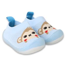 Befado Babyschuhe 002P070 elastische blaue Unterteile