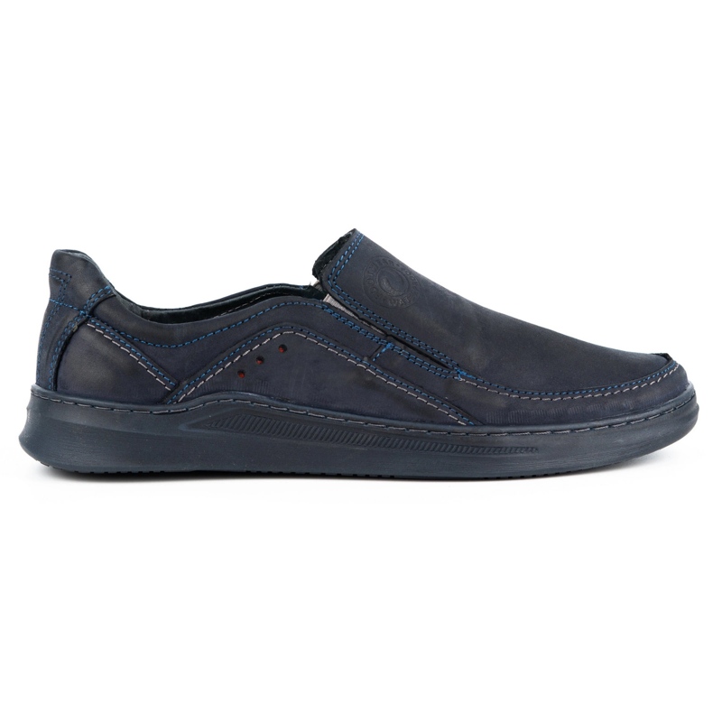 Antex Herrenschuhe Slip-On Leder-Slip-On 216GT Marine Blue blau