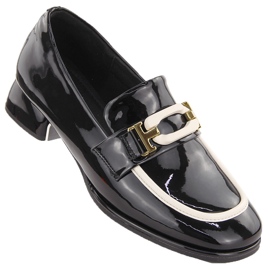 Damen-Herrenschuhe aus Leder, schwarz Artiker 55C0104
