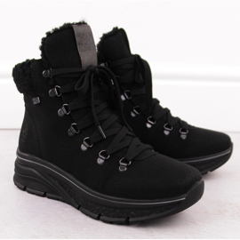 Wasserdichte isolierte Damenstiefel, schwarz Rieker 48034-00