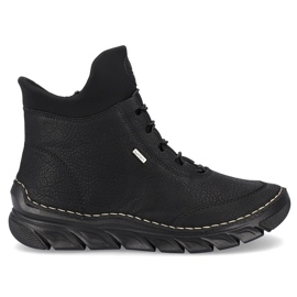 Schwarze isolierte Damenstiefel Rieker 55069-00