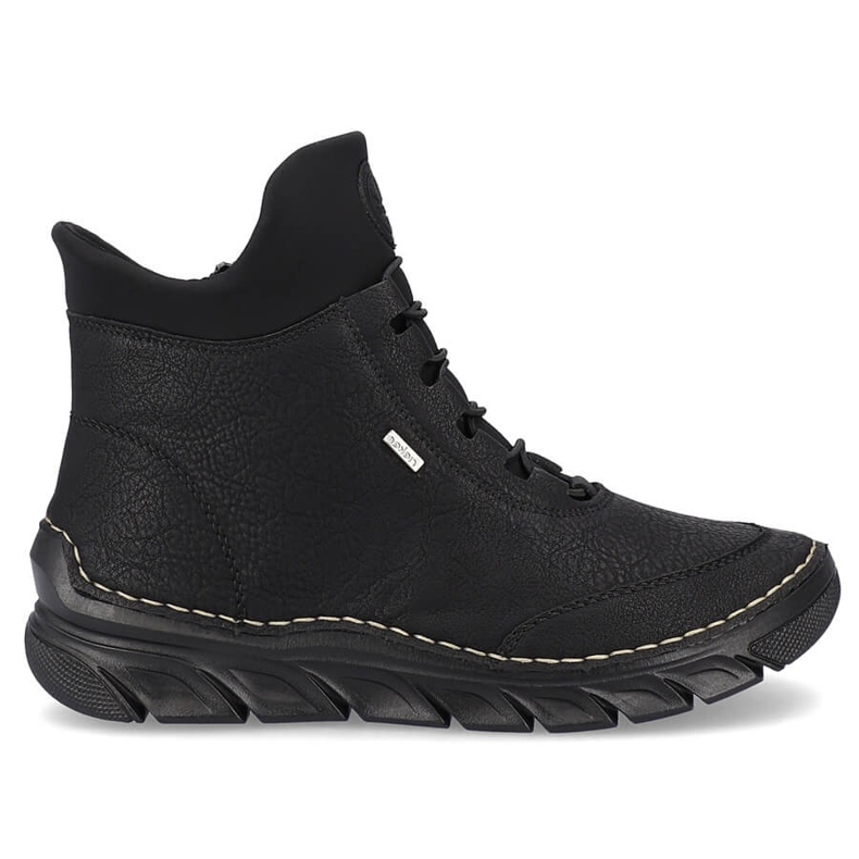 Schwarze isolierte Damenstiefel Rieker 55069-00
