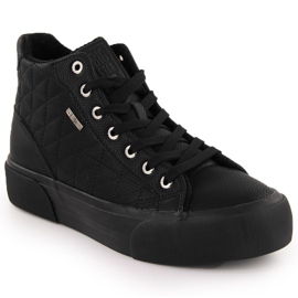Schwarze, gesteppte, isolierte Sneakers Big Star OO274A480