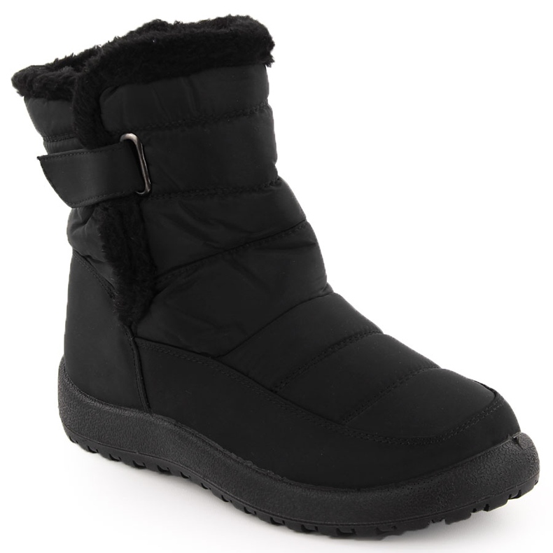 Schwarze Filo Donna Z24-50 Damen-Schneestiefel mit Fell