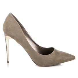 Seastar Wildleder-Pumps an einer Nadel grau