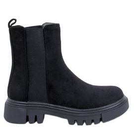 Schwarze High-Top-Chelsea-Stiefel von Swanson