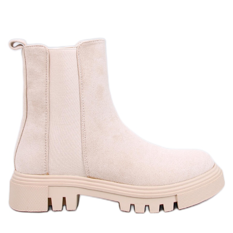 Swanson Beige High-Top-Chelsea-Stiefel