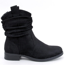 Klassische flache Stiefeletten Wonger Black schwarz