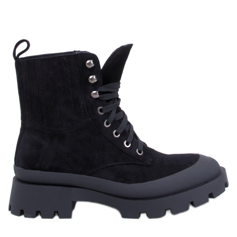 Demps Schwarze Trekkingstiefel