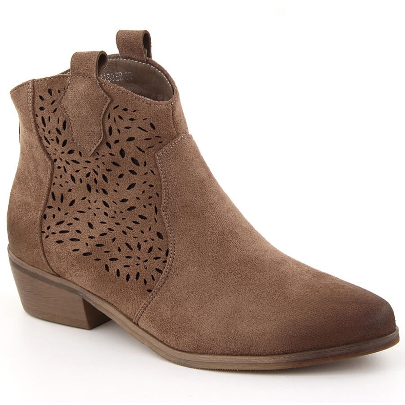 Isolierte Cowboystiefel für Damen, braun, Potocki SZ12189