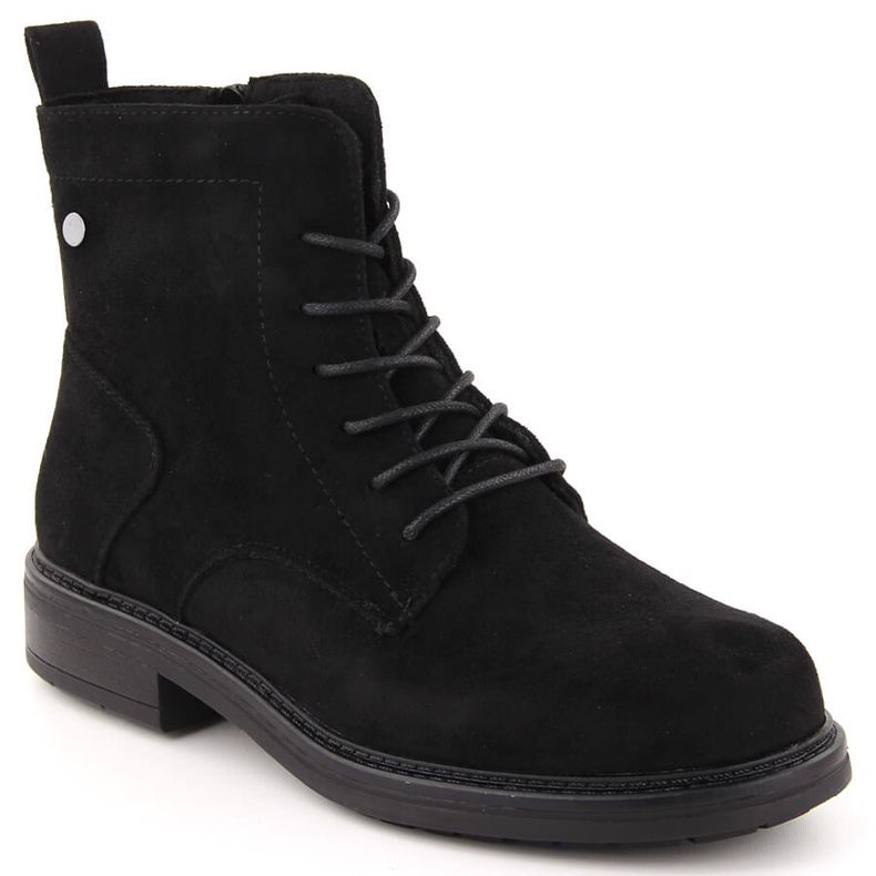 Schwarze Wildlederstiefel für Damen von Sergio Leone BT590