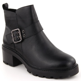 Isolierte Damen-Stiefeletten aus Leder, schwarz, Sergio Leone BT720-S