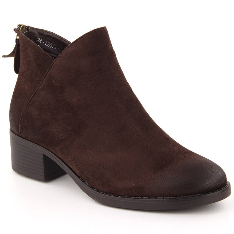 Braune isolierte Damenstiefeletten Potocki 12472