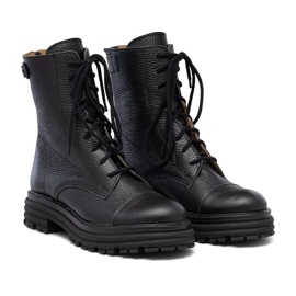 Damen-Baggies aus schwarzem Leder von Butdam WOR1