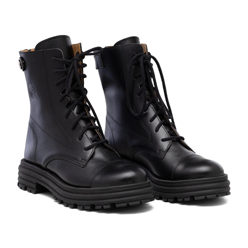 Damen-Baggies aus schwarzem Leder von Butdam WOR1