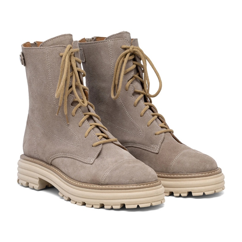 Beige Wildledertasche für Damen Butdam WOR1