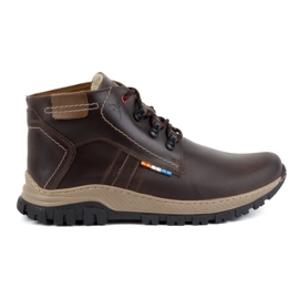 Olivier Herren-Winterschuhe aus Leder 119GT braun
