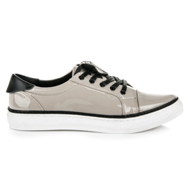 Betler Sneakers mit Diamantlackierung grau