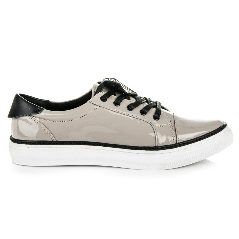 Betler Sneakers mit Diamantlackierung grau