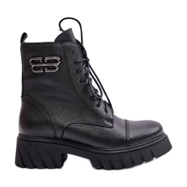 Zazoo 60486 Isolierte Arbeitsstiefel aus Leder, Schwarz
