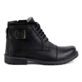 Olivier Herren Winterschuhe Schnürstiefelette 136GT, schwarz