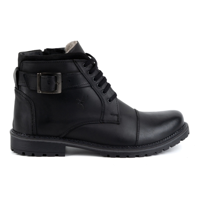 Olivier Herren Winterschuhe Schnürstiefelette 136GT, schwarz