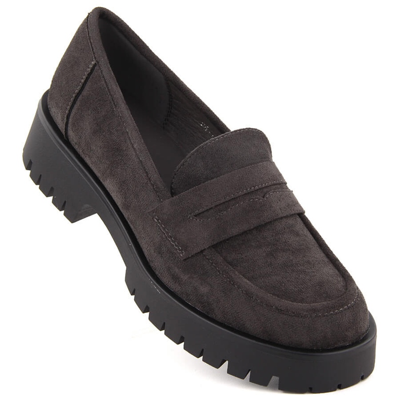 Damen-Mokassins aus Wildleder, grau Potocki 12437