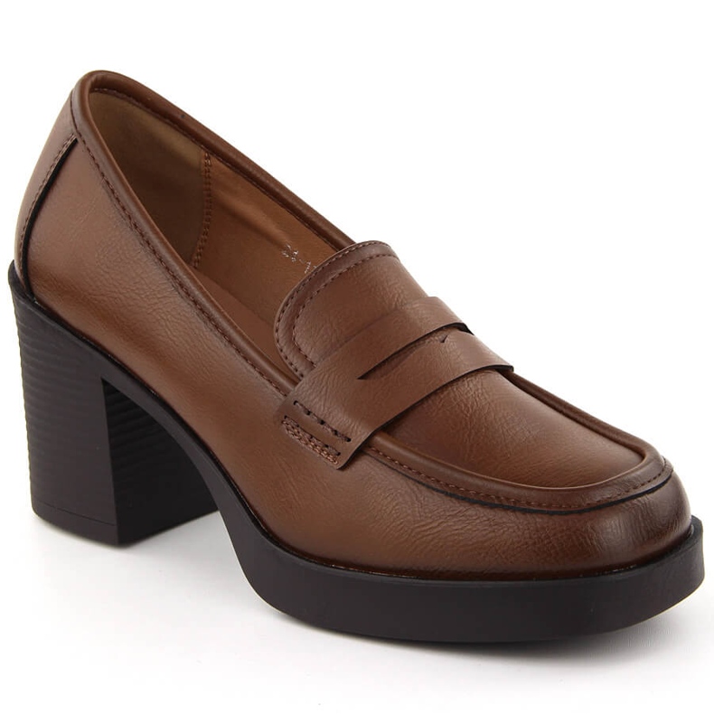 Damenschuhe mit hohem Absatz, braun Potocki 12451