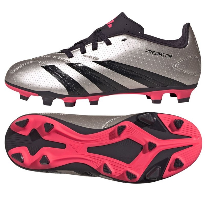 Adidas Predator Club FxG IF6423 Fußballschuhe silber-