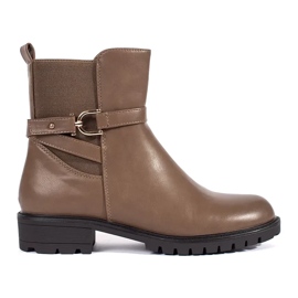 Braune hohe Damenstiefeletten