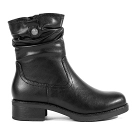 Schwarze, lederisolierte Damenstiefeletten von Sergio Leone