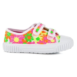 Viggami Bunte Turnschuhe mit Blumen mehrfarbig