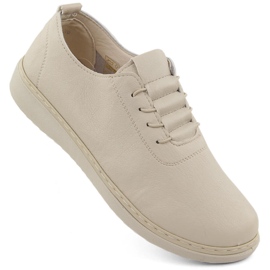 Bequeme beige Damenschuhe von Unisoft