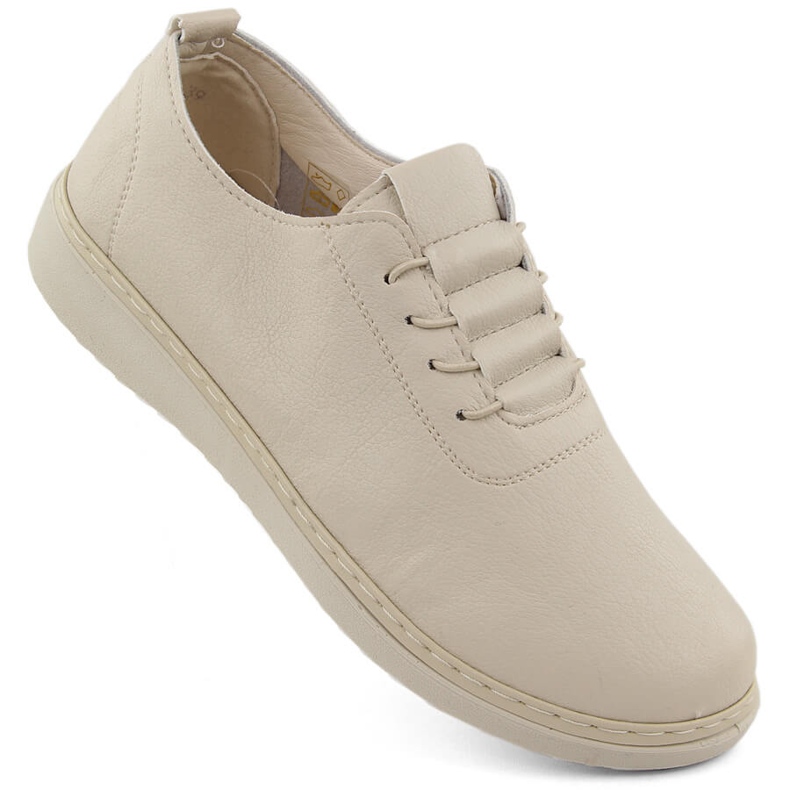 Bequeme beige Damenschuhe von Unisoft