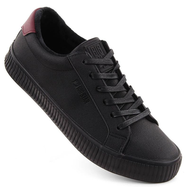 Schwarze isolierte niedrige Sneakers Big Star OO274A462
