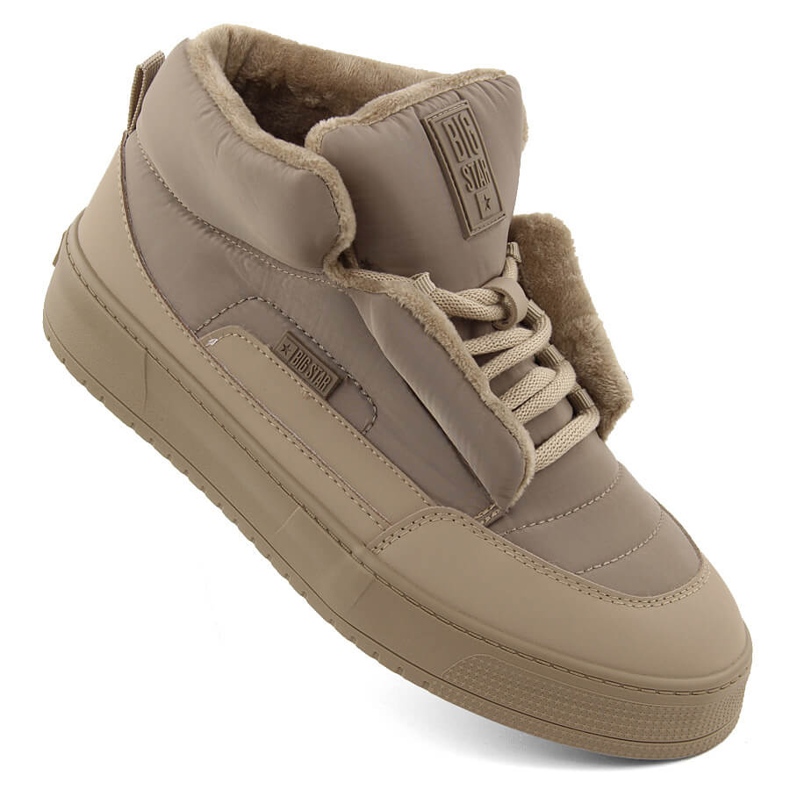 Beige isolierte Damenstiefel Big Star OO274A532