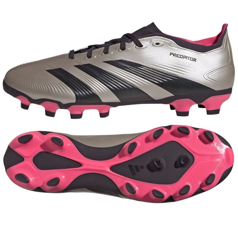 Adidas Predator League Mg IF6383 Fußballschuhe silber-