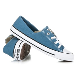 CONVERSE Chuck Taylor All Star korallrote Segeltuchfarbe Turnschuhe blau