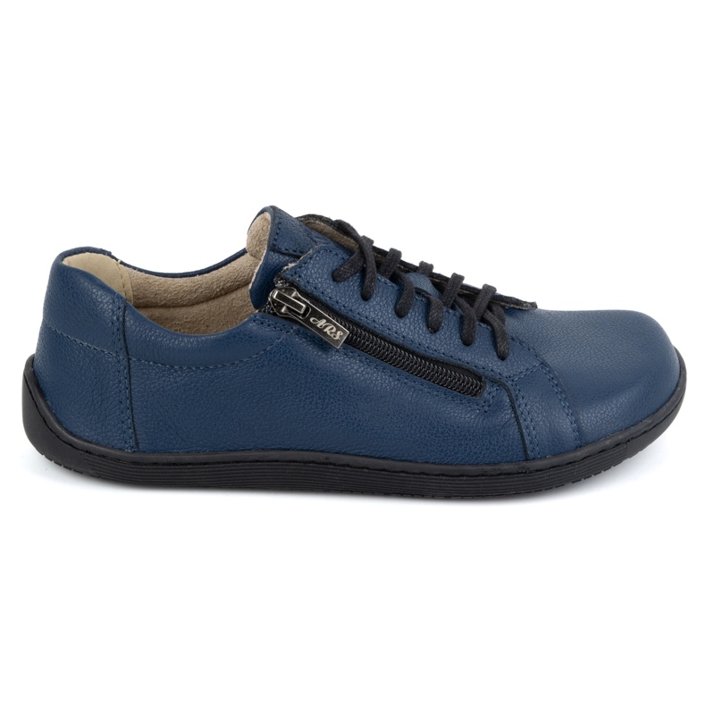Olivier Minimalistische Barfuß-Lederschuhe für Damen, Modell 1243, Marineblau