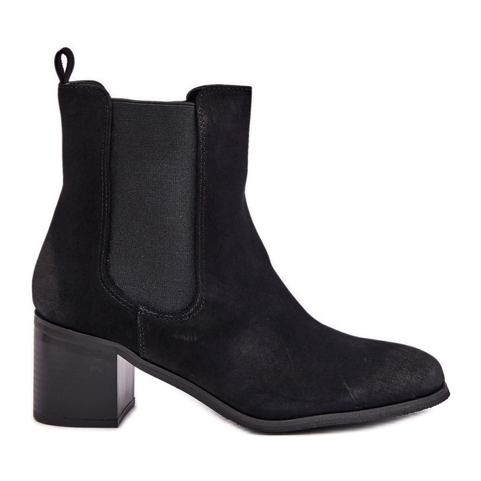 Isolierte Damenstiefel mit hohem Absatz in Schwarz von Radeya