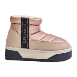 Niedrige Schneestiefel mit dicker Sohle D.Franklin DFSH371010 Beige