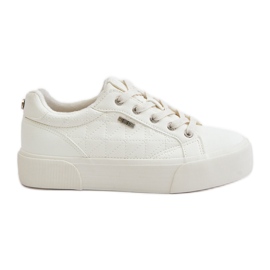 Isolierte Plateau-Sneaker für Damen Big Star OO274A464 Weiß