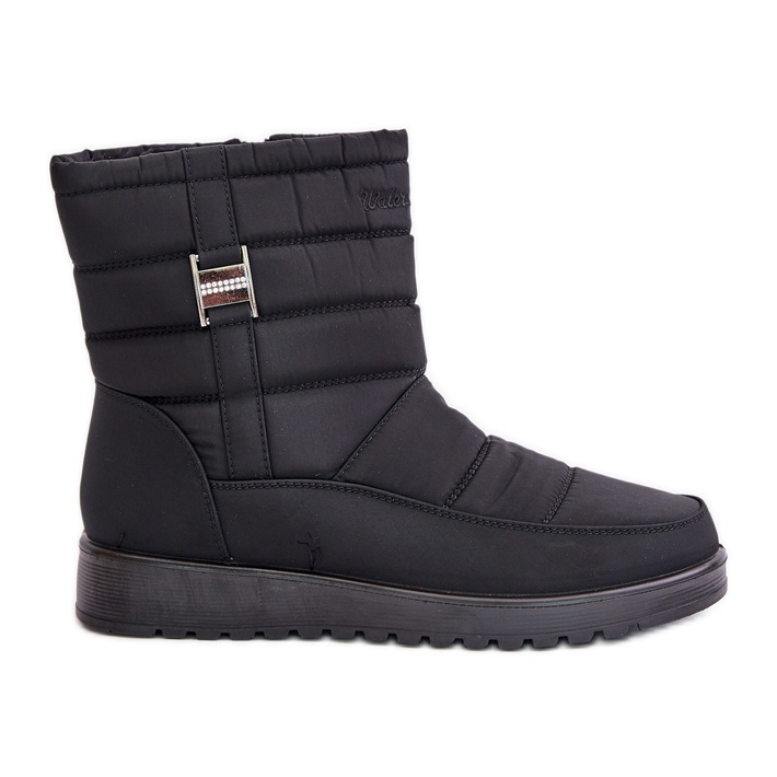 Leichte Damen-Schneestiefel mit Reißverschluss in Schwarz von Mezitha