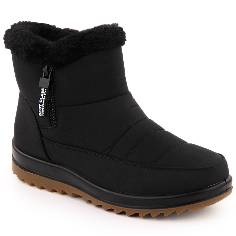 Damen-Schneestiefel mit Fell, schwarz Potocki 66302