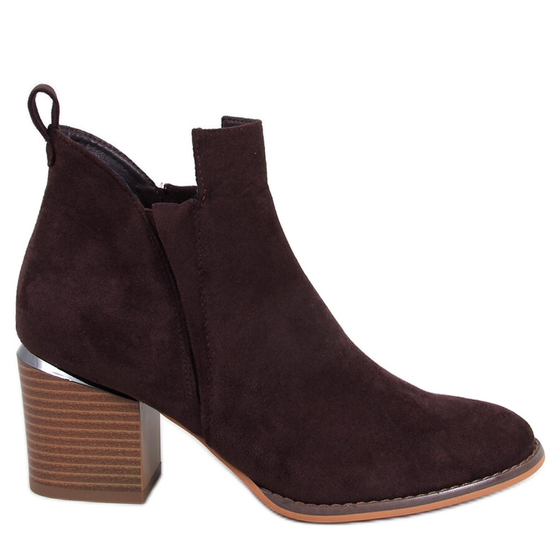 Hallie Brown Wildlederstiefel mit Absatz braun