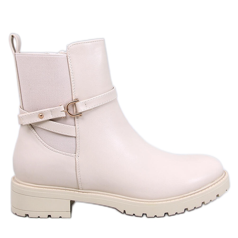 Klassische Damen-Chelsea-Stiefel Royle Beige