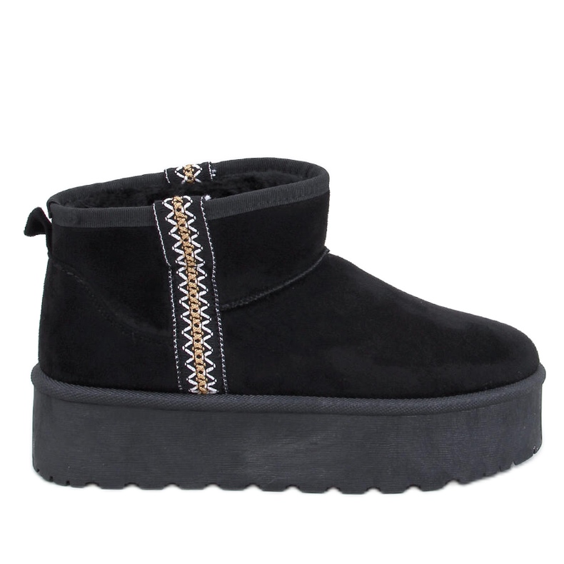 Kurze Schneestiefel mit schwarzer Plateausohle von Weyan