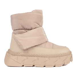 Seastar Beige isolierte Damen-Schneestiefel mit dicker Sohle